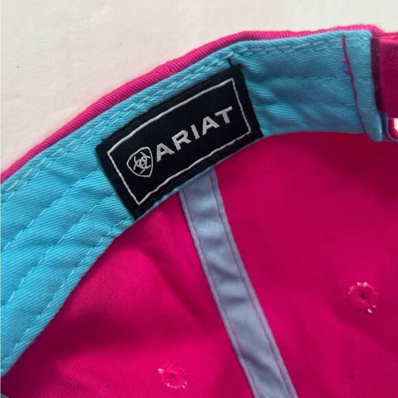 Ariat Ballcap Textile One Size Adjustable Pink/Blue Details Unisex - Picture 9 of 9